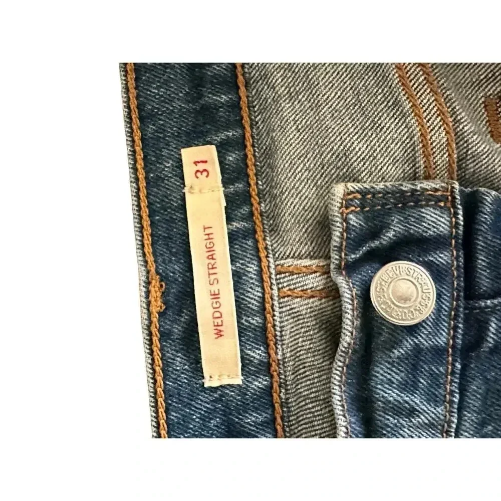 Levi's Premium Blue Denim Straight Leg Jean Size W31